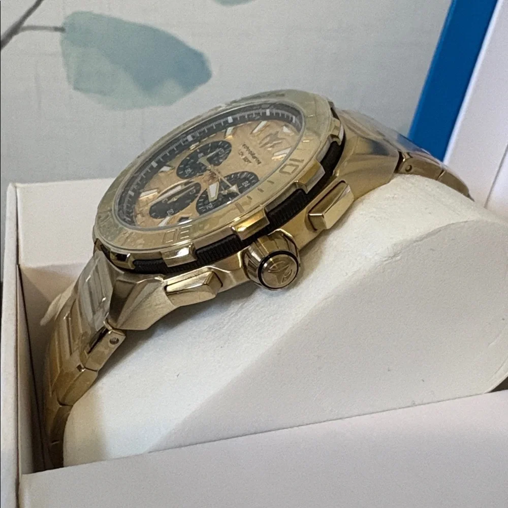 TechnoMarine Seven Seas Men’s Watch 44mm Gold TM-725032